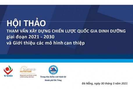 Hội thảo tham vấn xây dựng chiến lược dinh dưỡng quốc gia giai đoạn 2021-2030 và giới thiệu các mô hình can thiệp