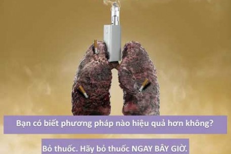 HƯỞNG ỨNG TUẦN LỄ KHÔNG HÚT THUỐC LÁ: HÃY BỎ THUỐC NGAY BÂY GIỜ