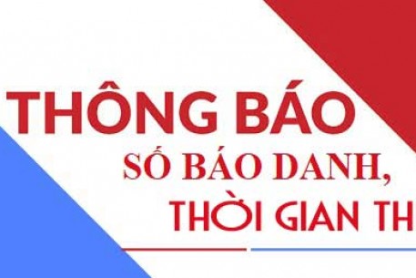 THÔNG BÁO danh sách thí sinh, Số báo danh và thời gian tham dự kiểm tra sát hạch, Kỳ xét tuyển viên chức năm 2021