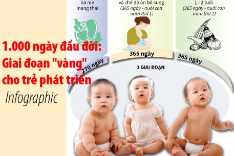 Chăm sóc dinh dưỡng 1000 ngày đầu đời của trẻ