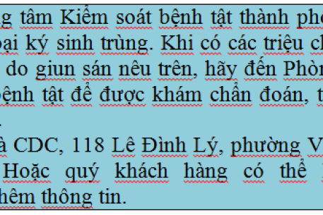 Xét nghiệm để phát hiện bệnh do nhiễm ký sinh trùng