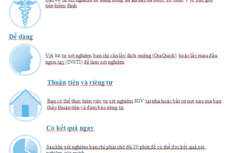 Ưu điểm của tự xét nghiệm HIV