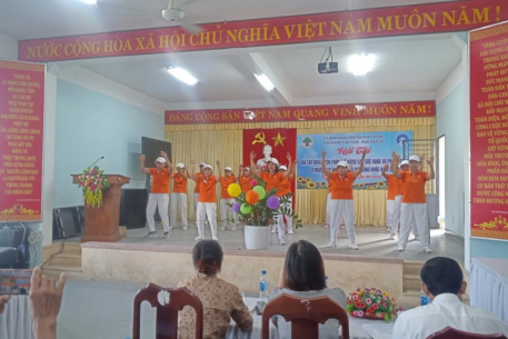 Hòa Phong tổ chức Hội thi rèn luyện thân thể, nâng cao sức khỏe Người Cao tuổi