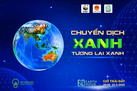 Giờ Trái đất năm 2025: Chuyển dịch xanh, tương lai xanh