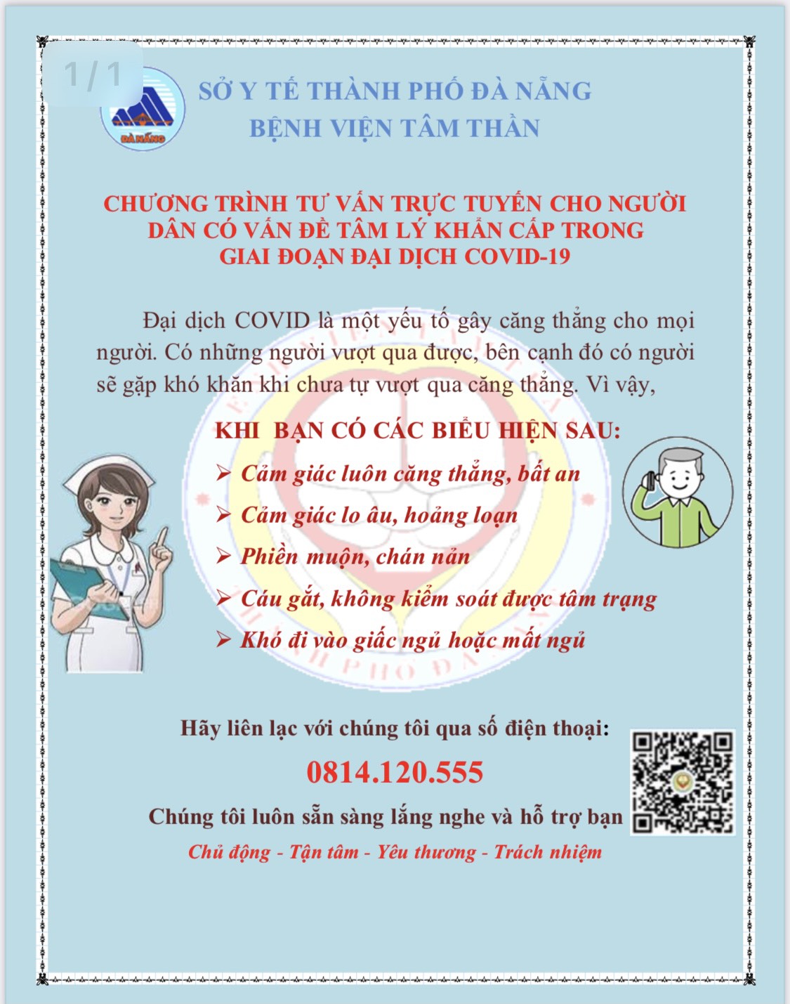 thong bao tu van cua bv tam than
