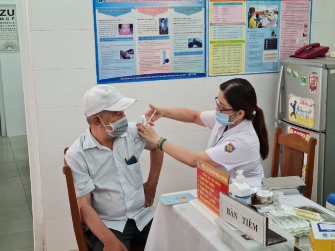 Tại điểm tiêm tại TYT phường Thanh Khê Tây