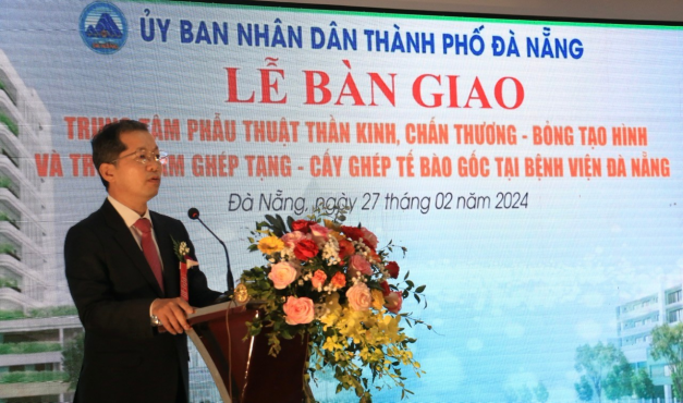 bàn giao công trình tại BV Đà Nẵng 2